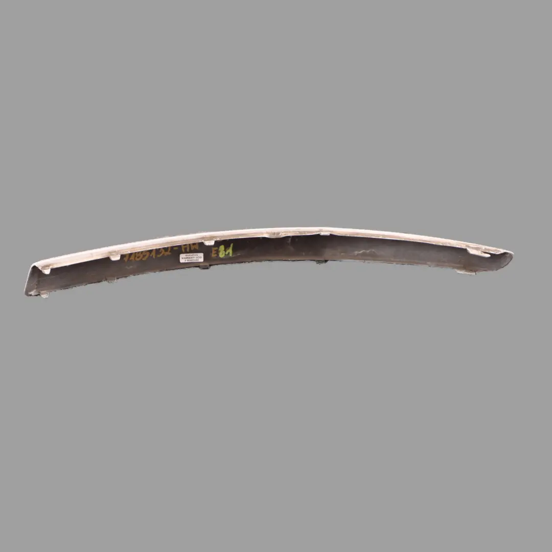 Front Bumper Protective Rubber Trim Strip Right O/S Alpinweiss to BMW 1 Series E81 with Part number 7185132 BMW 1 Series E81 Front Bumper Protective Rubber Trim Strip Right O/S Alpinweiss - SKU 7185132-AW - Part number 7185132