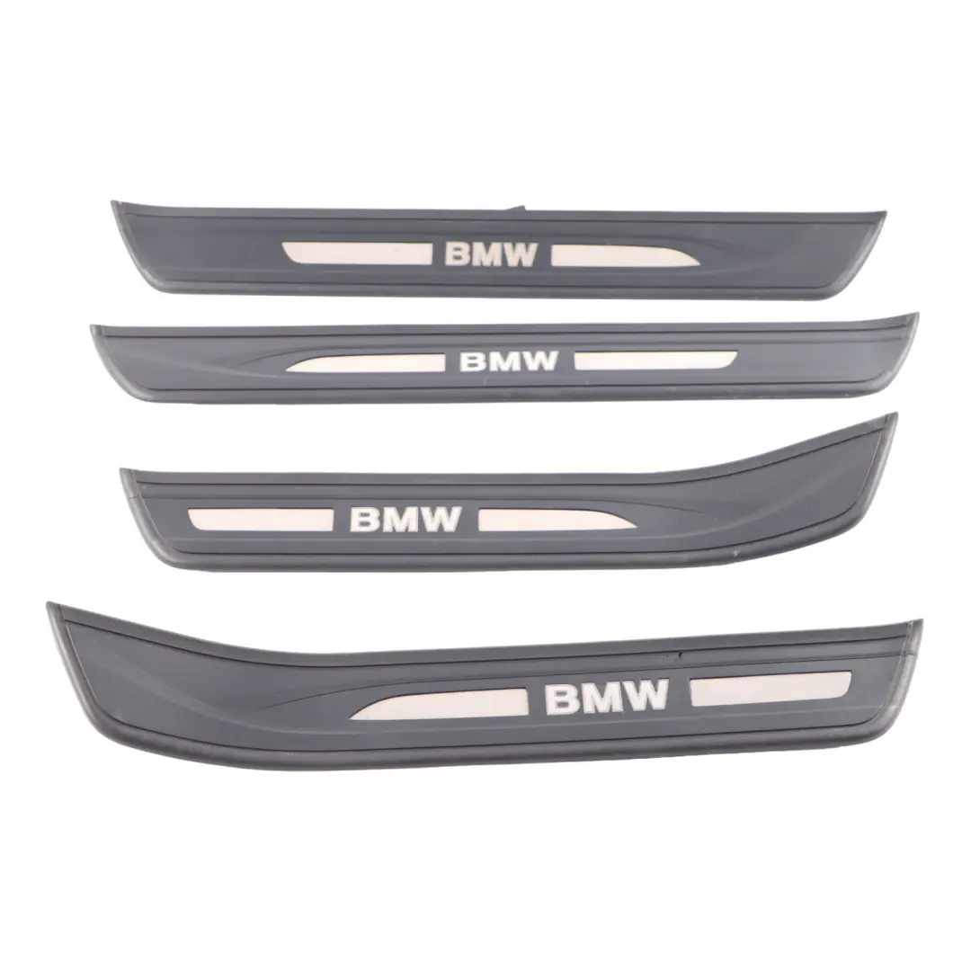 Entrance Cover Trim Sill Illuminated Panel Strip Set Kit to BMW F07 GT with Part number 7193469 BMW F07 GT Entrance Cover Trim Sill Illuminated Panel Strip Set Kit - SKU 7193469-2 - Part number 7193469