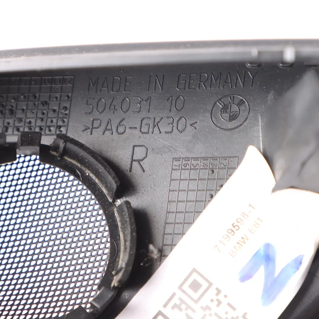 Corner Moulding BMW E81 E82 E88 Interior Mirror Right O/S Cover to with Part number 7199598 Corner Moulding BMW E81 E82 E88 Interior Mirror Right O/S Cover - SKU 7199598-1 - Part number 7199598