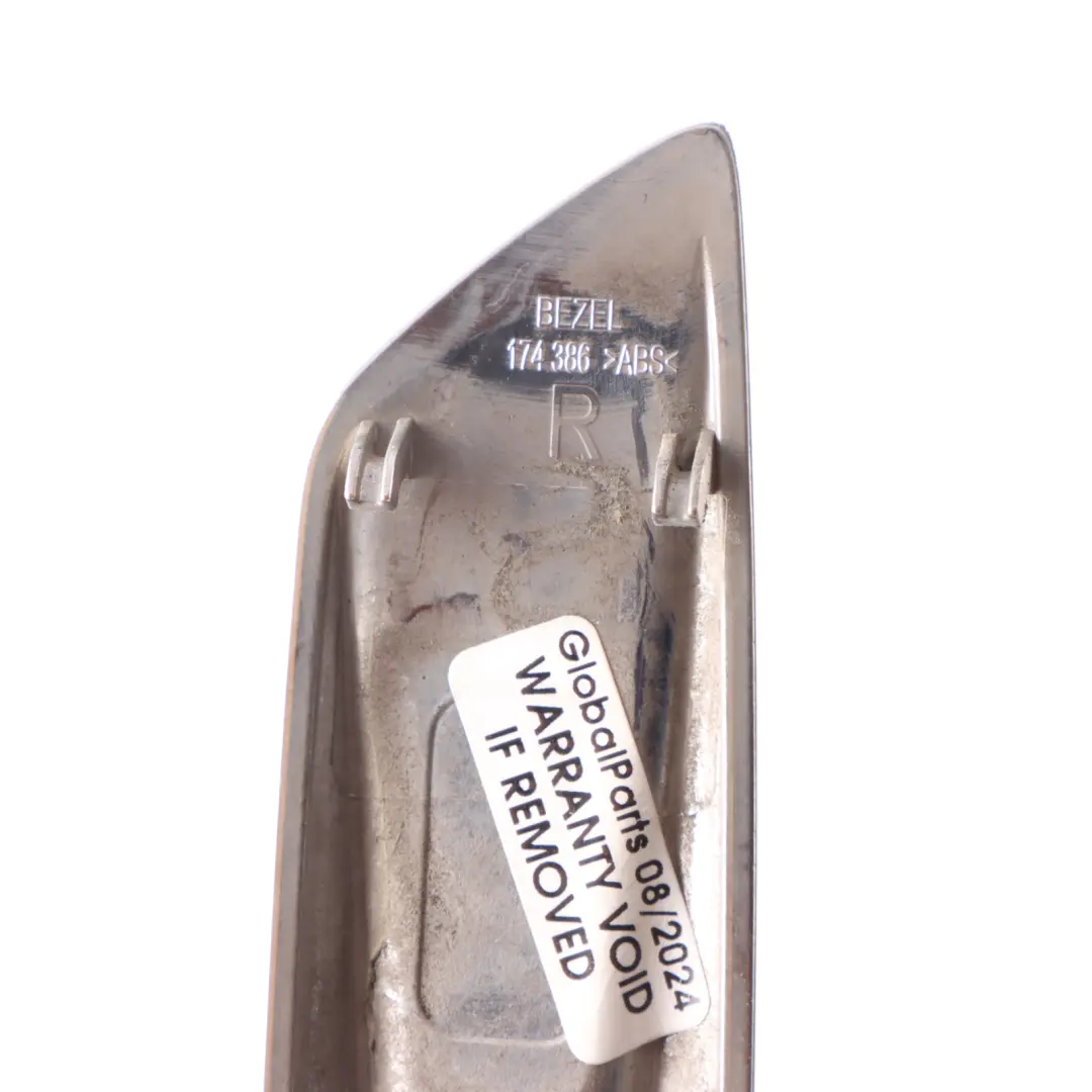 Indicator Lamp BMW F07 Right O/S Additional Frame Cover Bracket Chrome to with Part number 7199634 Indicator Lamp BMW F07 Right O/S Additional Frame Cover Bracket Chrome - SKU 7199634-2 - Part number 7199634