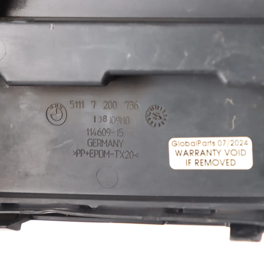 Bumper Grid BMW F07 GT Front Right O/S Bumper Grille Covering Panel to with Part number 7200736 Bumper Grid BMW F07 GT Front Right O/S Bumper Grille Covering Panel - SKU 7200736 - Part number 7200736