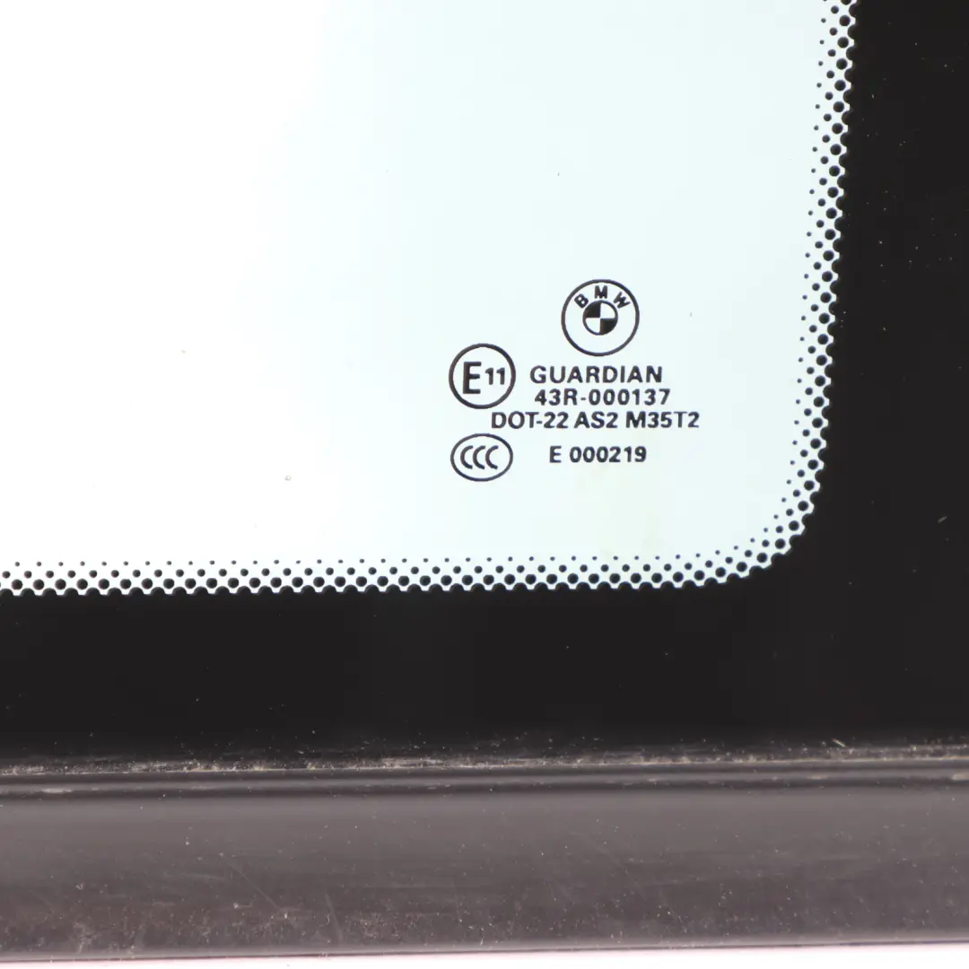 BMW X3 F25 Ventana Trasera Derecha Cristal Lado Cuarto Fijo AS2 Verde - SKU 7205628-2 - Número de pieza 7205628