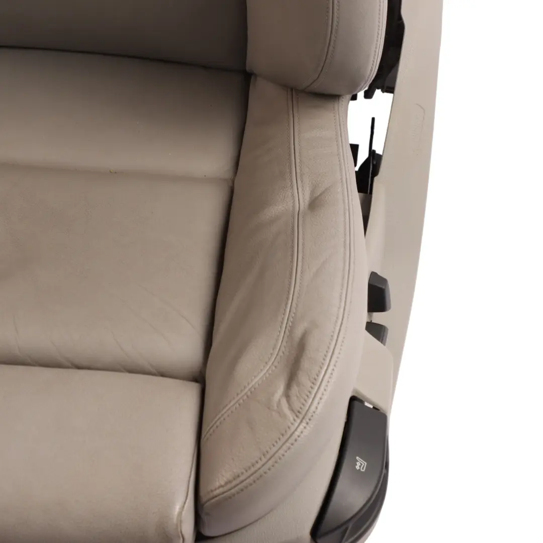  Front Seat BMW F10 F11 Sport Heated Left N/S Interior Leather Dakota Grey - SKU 7231176-1 - Part number 7231176