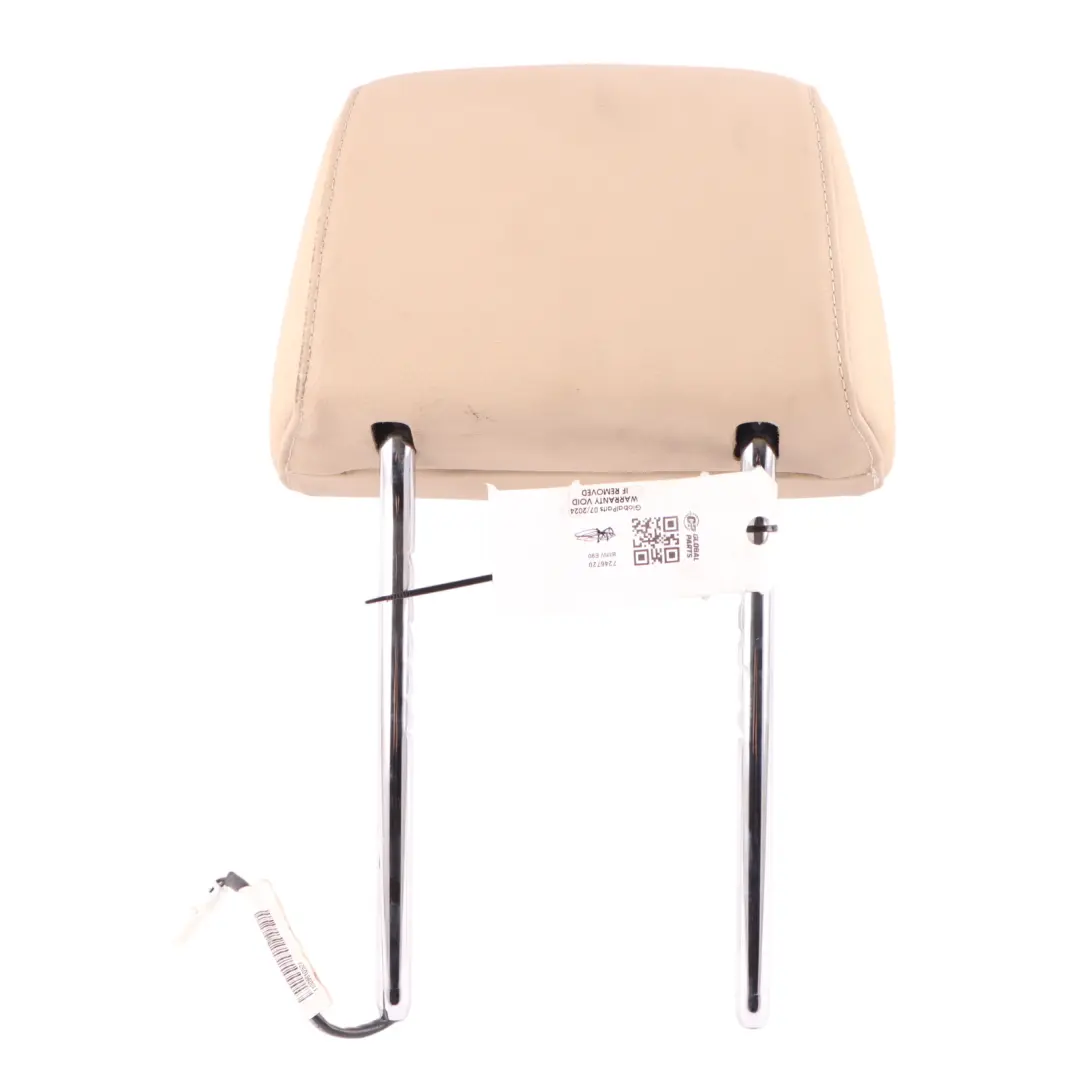 Headrest BMW E90 E91 LCI Front Seat Left Right N/O/S Leather Dakota Savannabeige to with Part number 7246720 Headrest BMW E90 E91 LCI Front Seat Left Right N/O/S Leather Dakota Savannabeige - SKU 7246720 - Part number 7246720