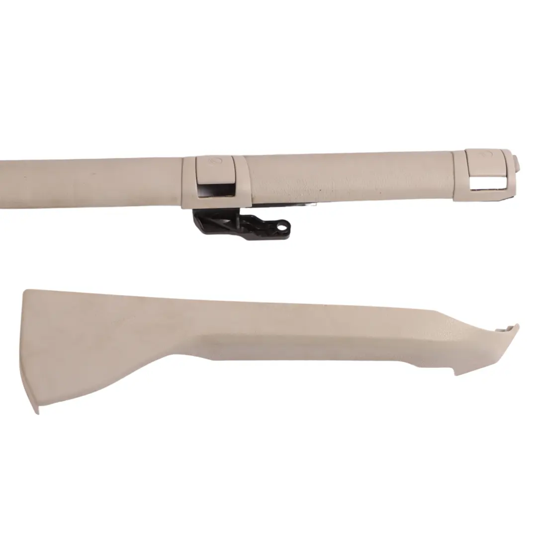 BMW F10 Rear Seat Bench Isofix Panel Cover Strip Set Leather Grey - SKU 7254165 - Part number 7254165