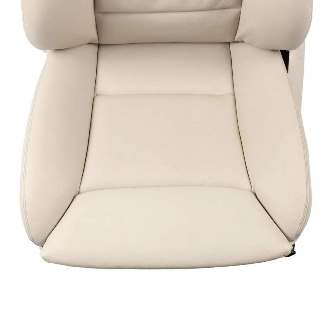 Front Seat Left N/S Heated Memory Electric Leather Dakota White to BMW F07 GT with Part number 7255098 BMW F07 GT Front Seat Left N/S Heated Memory Electric Leather Dakota White - SKU 7255098-1 - Part number 7255098