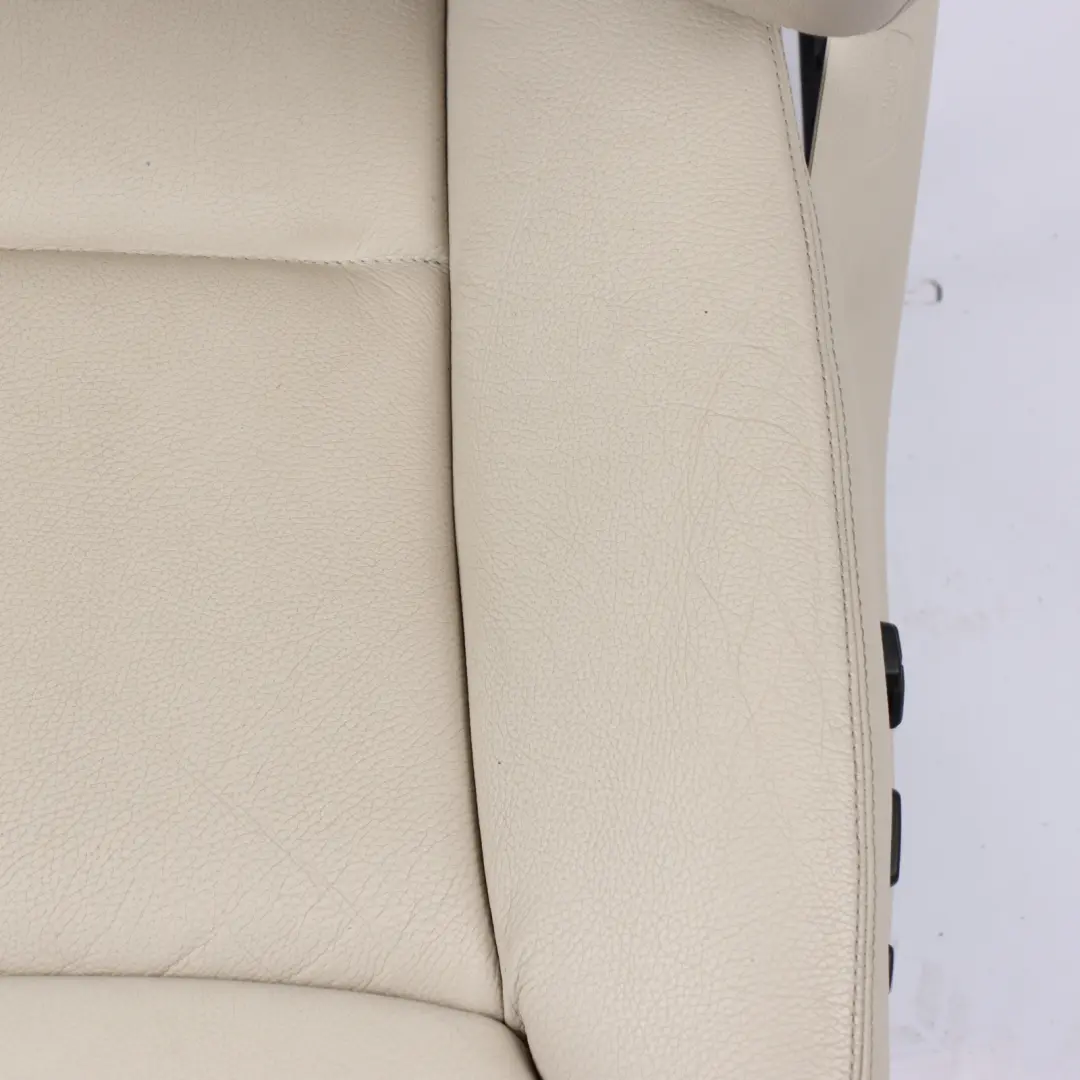 BMW F07 GT Front Seat Left N/S Heated Memory Electric Leather Dakota White - SKU 7255098-1 - Part number 7255098