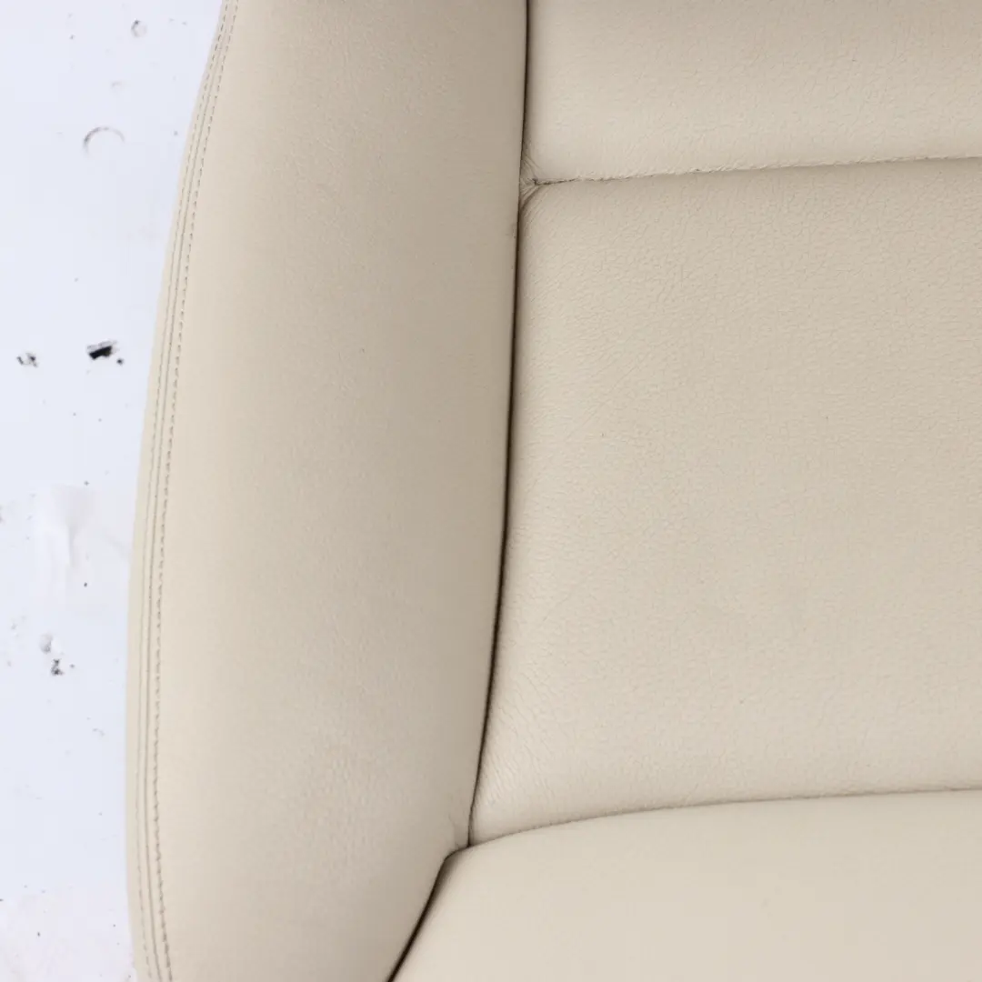 Front Seat Left N/S Heated Memory Electric Leather Dakota White to BMW F07 GT with Part number 7255098 BMW F07 GT Front Seat Left N/S Heated Memory Electric Leather Dakota White - SKU 7255098-1 - Part number 7255098