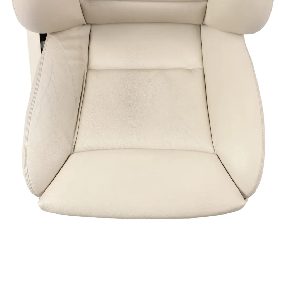 Front Seat Right O/S Heated Memory Electric Leather Dakota White to BMW F07 GT with Part number 7255098 BMW F07 GT Front Seat Right O/S Heated Memory Electric Leather Dakota White - SKU 7255098-2 - Part number 7255098