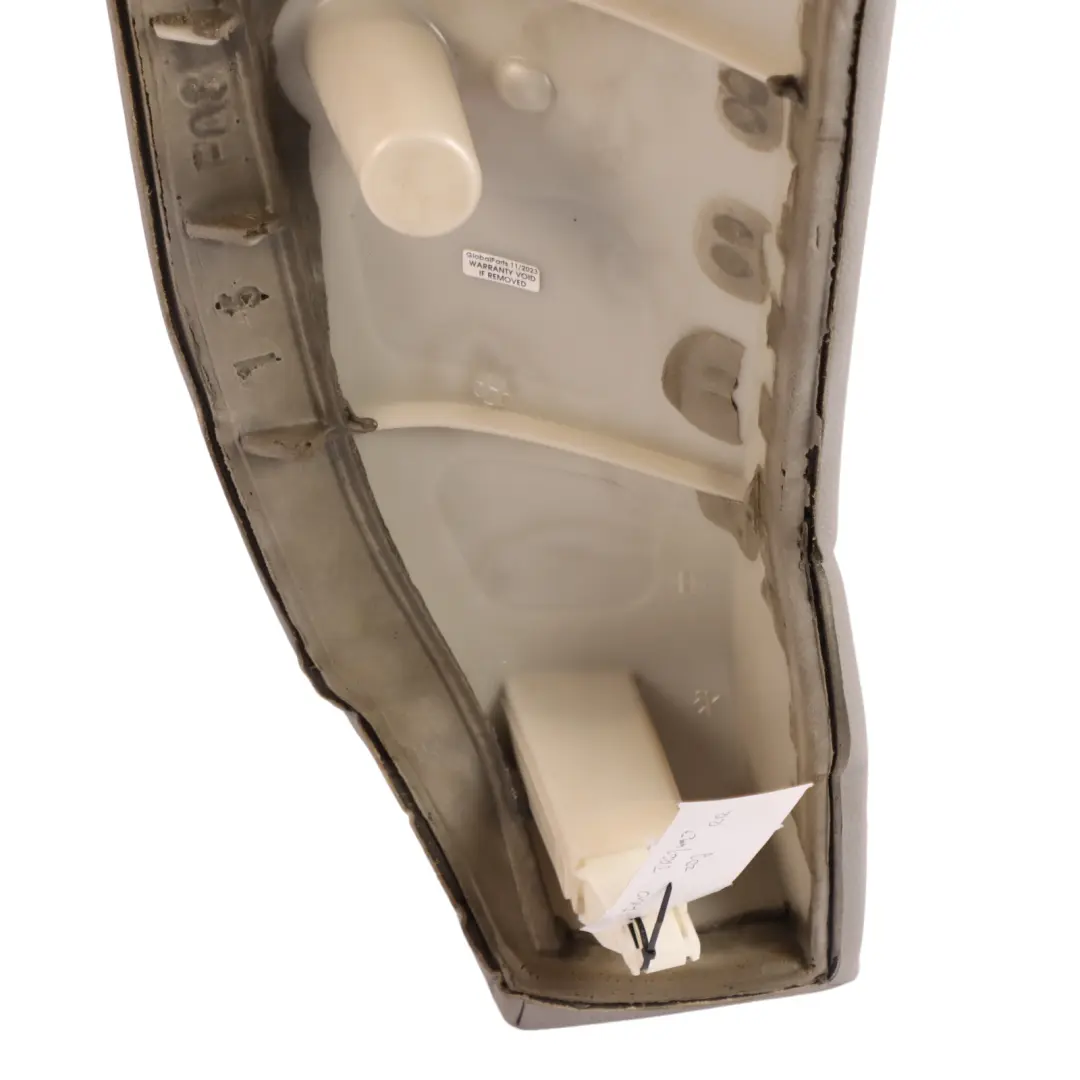 Right O/S Side Finisher Cover Leather Grey to BMW F10 Rear Seat with Part number 7261220 BMW F10 Rear Seat Right O/S Side Finisher Cover Leather Grey - SKU 7261220 - Part number 7261220