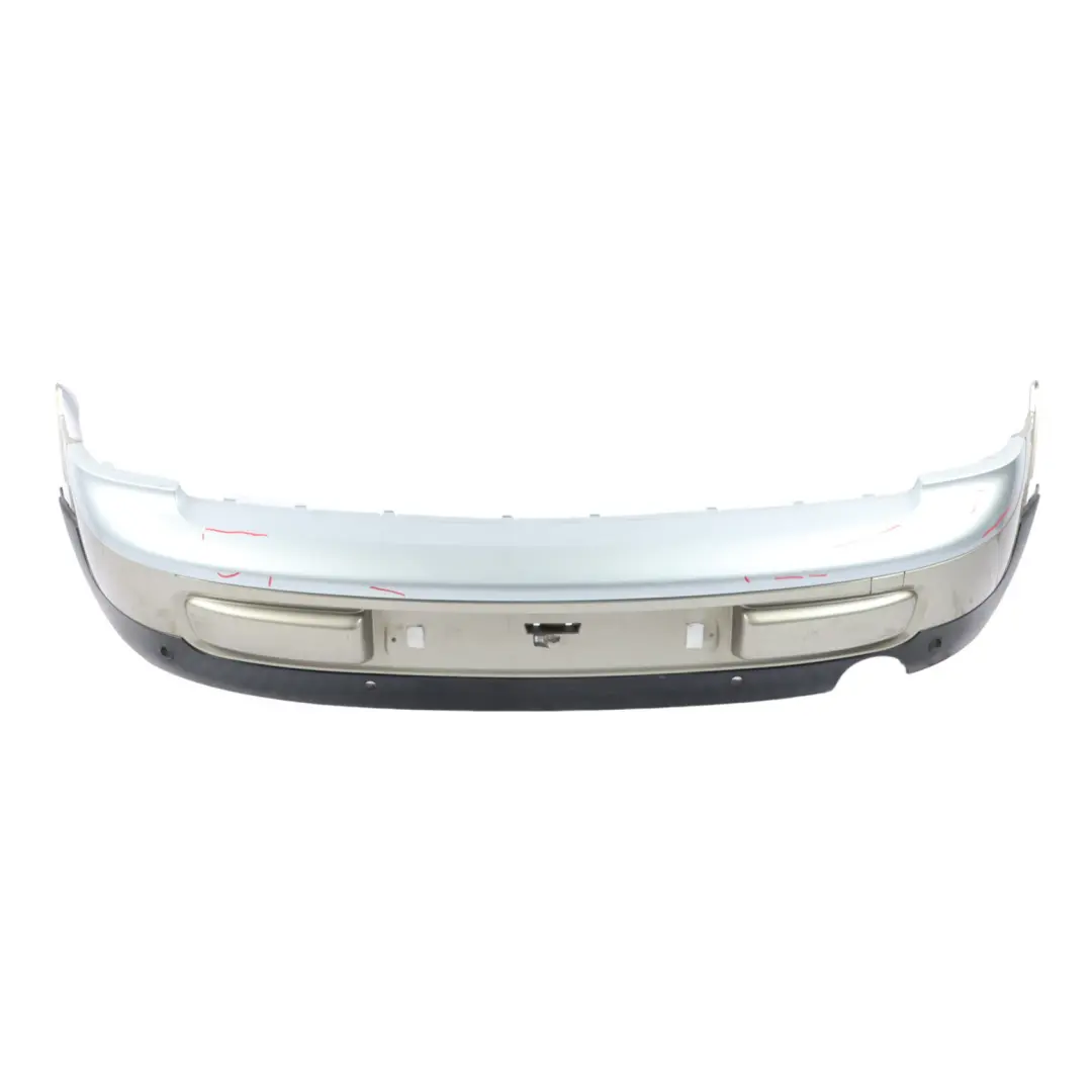 Complete Rear Bumper Trim Panel Sparkling Silver Metallic - A60 to Mini Clubman R55 with Part number 7264348 Mini Clubman R55 Complete Rear Bumper Trim Panel Sparkling Silver Metallic - A60 - SKU 7264348-SS - Part number 7264348