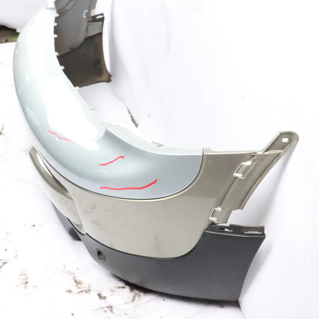 Mini Clubman R55 Complete Rear Bumper Trim Panel Sparkling Silver Metallic - A60 - SKU 7264348-SS - Part number 7264348