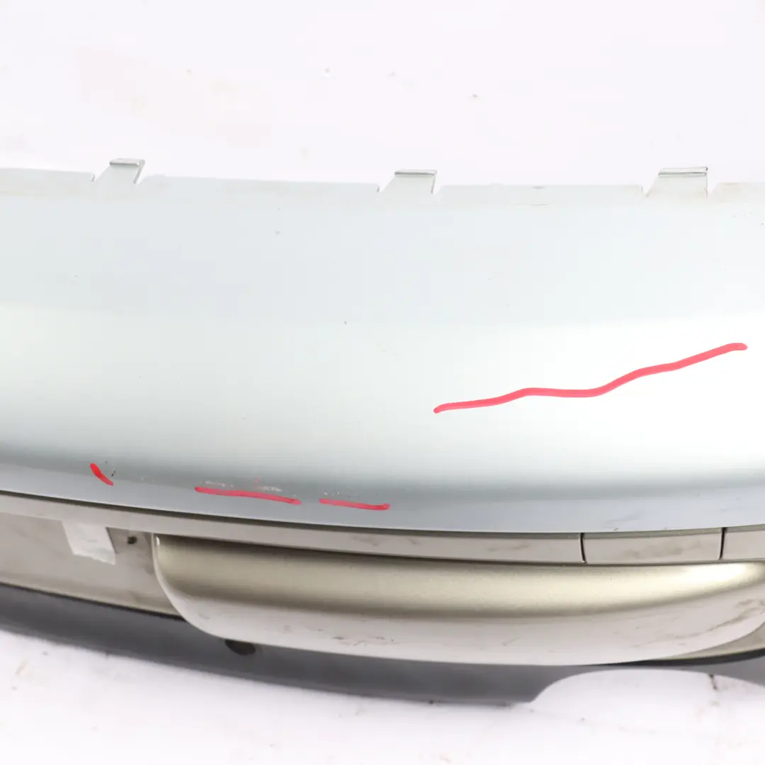 Mini Clubman R55 Complete Rear Bumper Trim Panel Sparkling Silver Metallic - A60 - SKU 7264348-SS - Part number 7264348