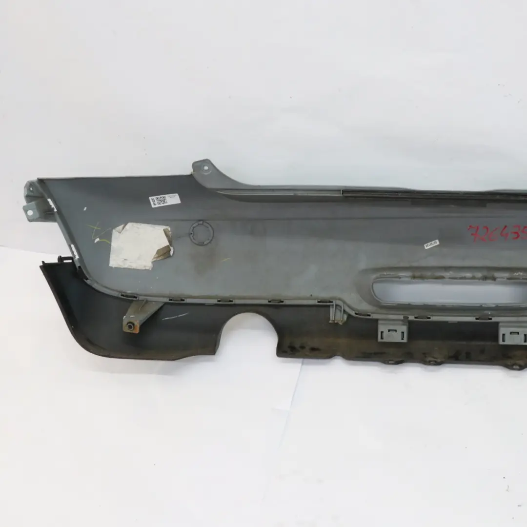 Bumper Trim Panel Covering R57 LCI R58 Ice Blue - B28 to Mini R56 LCI Rear with Part number 7264356 Mini R56 LCI Rear Bumper Trim Panel Covering R57 LCI R58 Ice Blue - B28 - SKU 7264356-ICE - Part number 7264356