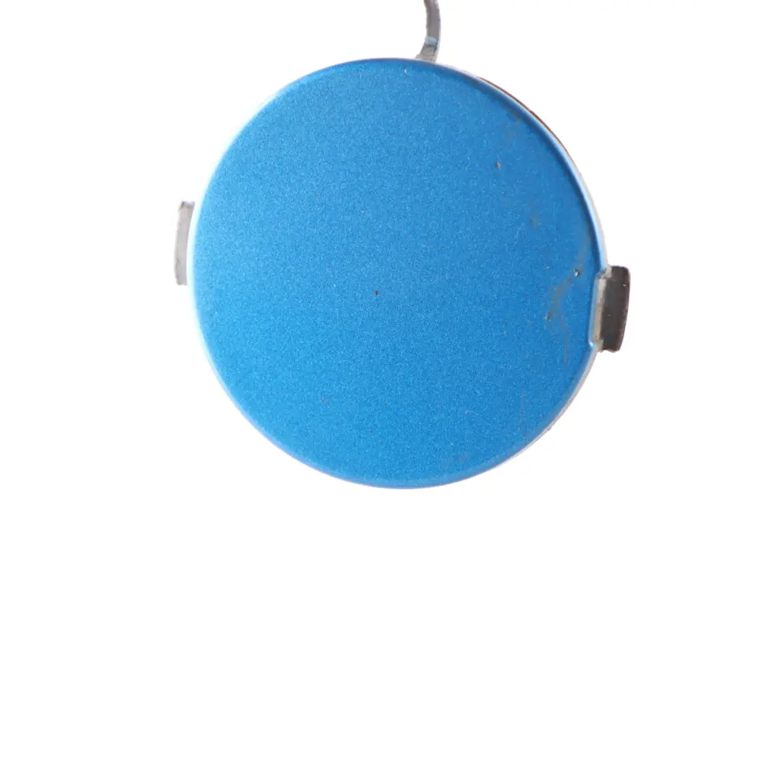 Bumper Towing Lug Eye Cover Cap Trim Right O/S Laser Blue A59 to Mini R56 LCI Rear with Part number 7264357 Mini R56 LCI Rear Bumper Towing Lug Eye Cover Cap Trim Right O/S Laser Blue A59 - SKU 7264357-LAB - Part number 7264357