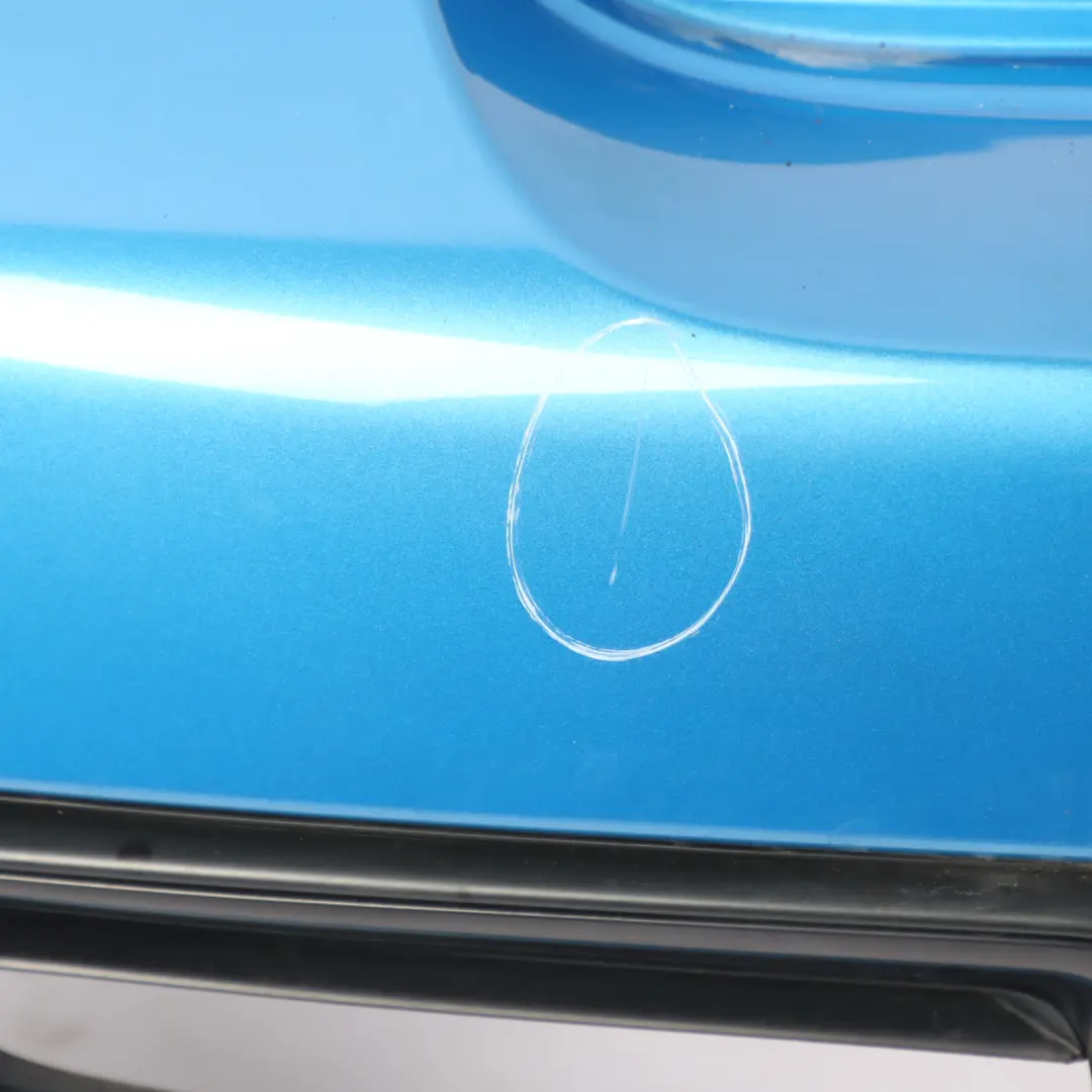 Bumper Trim Laser Blue Metallic - A59 to Mini Cooper S R56 R57 LCI Rear with Part number 7264358 Mini Cooper S R56 R57 LCI Rear Bumper Trim Laser Blue Metallic - A59 - SKU 7264358-LAB - Part number 7264358