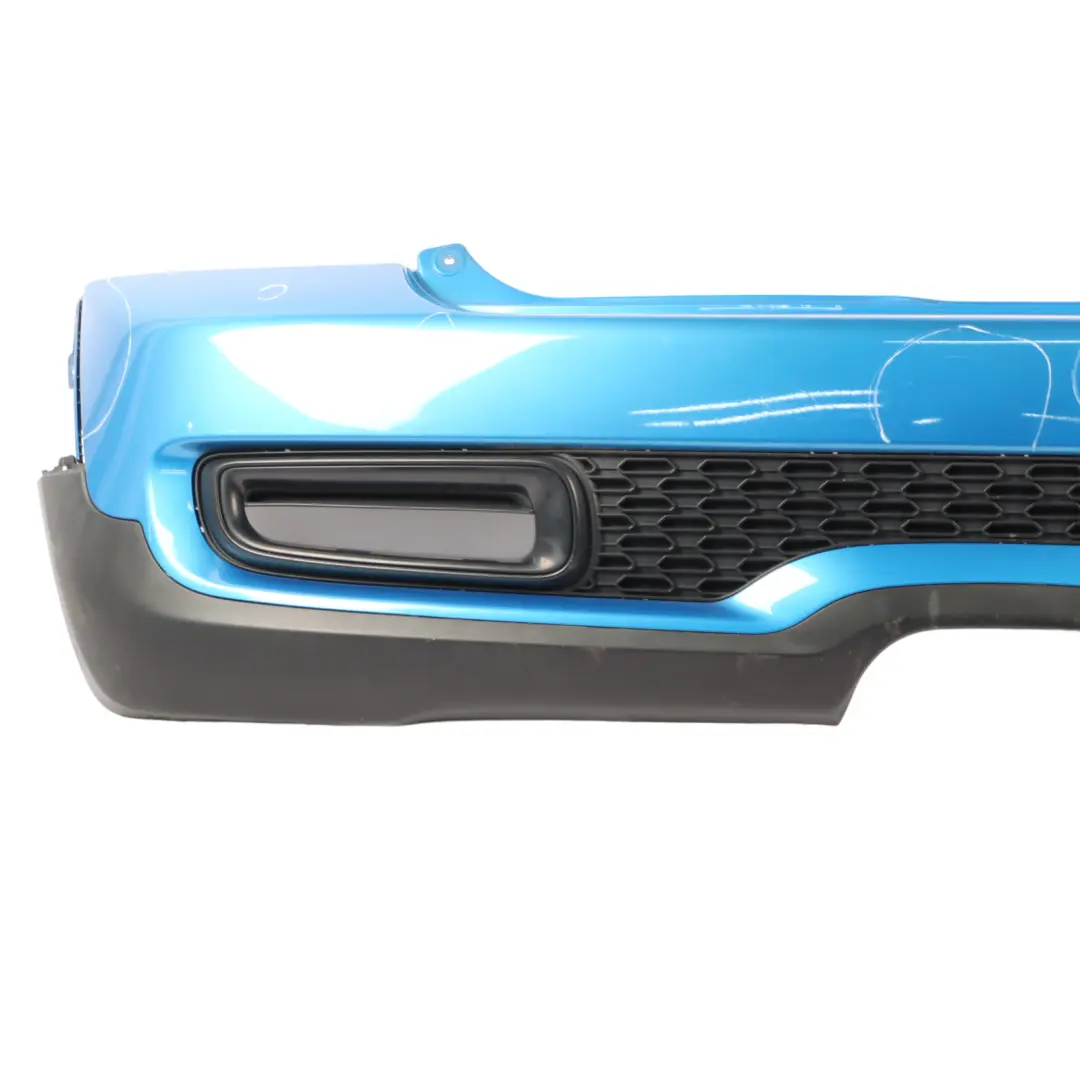 Bumper Trim Laser Blue Metallic - A59 to Mini Cooper S R56 R57 LCI Rear with Part number 7264358 Mini Cooper S R56 R57 LCI Rear Bumper Trim Laser Blue Metallic - A59 - SKU 7264358-LAB - Part number 7264358