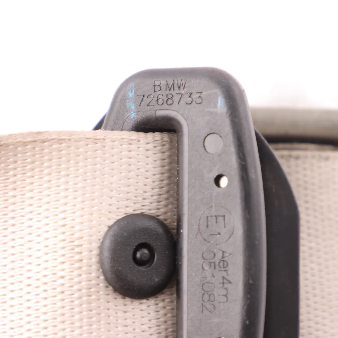 BMW F12 Upper Seat Belt Rear Left N/S Seatbelt Elfen Bein - SKU 7268733 - Part number 7268733
