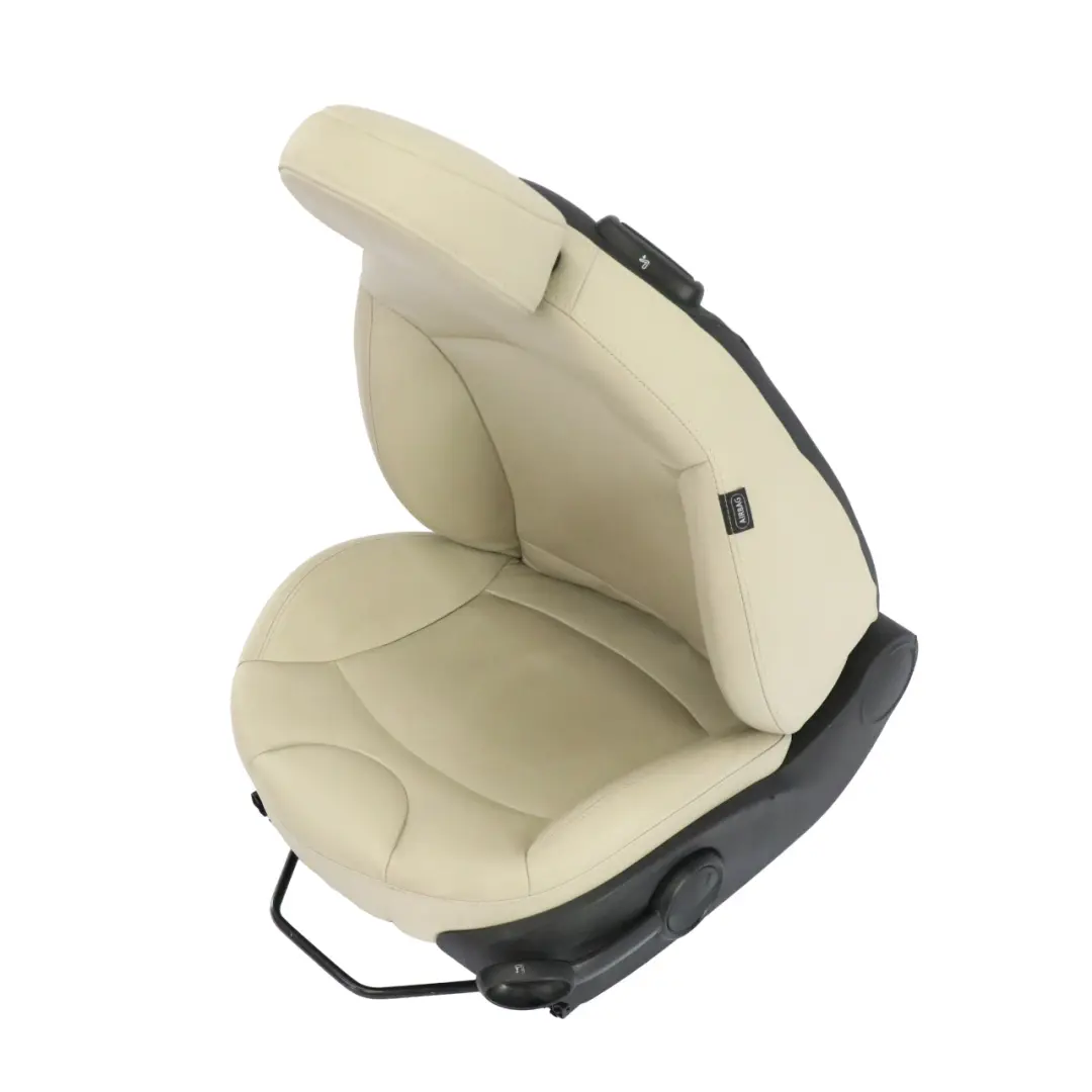 Asiento Deportivo Calefactable Delantero Izquierdo Cuero Beige para Mini R55 R56 LCI con número de pieza 7270205 Mini R55 R56 LCI Asiento Deportivo Calefactable Delantero Izquierdo Cuero Beige - SKU 7270205-1 - Número de pieza 7270205