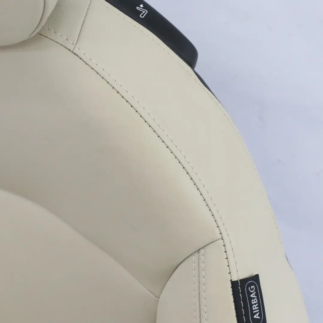 Sedile anteriore sinistro riscaldato Sport in pelle Polar Beige per Mini R55 R56 LCI con numero di parte 7270205 Mini R55 R56 LCI Sedile anteriore sinistro riscaldato Sport in pelle Polar Beige - SKU 7270205-1 - Numero di parte 7270205