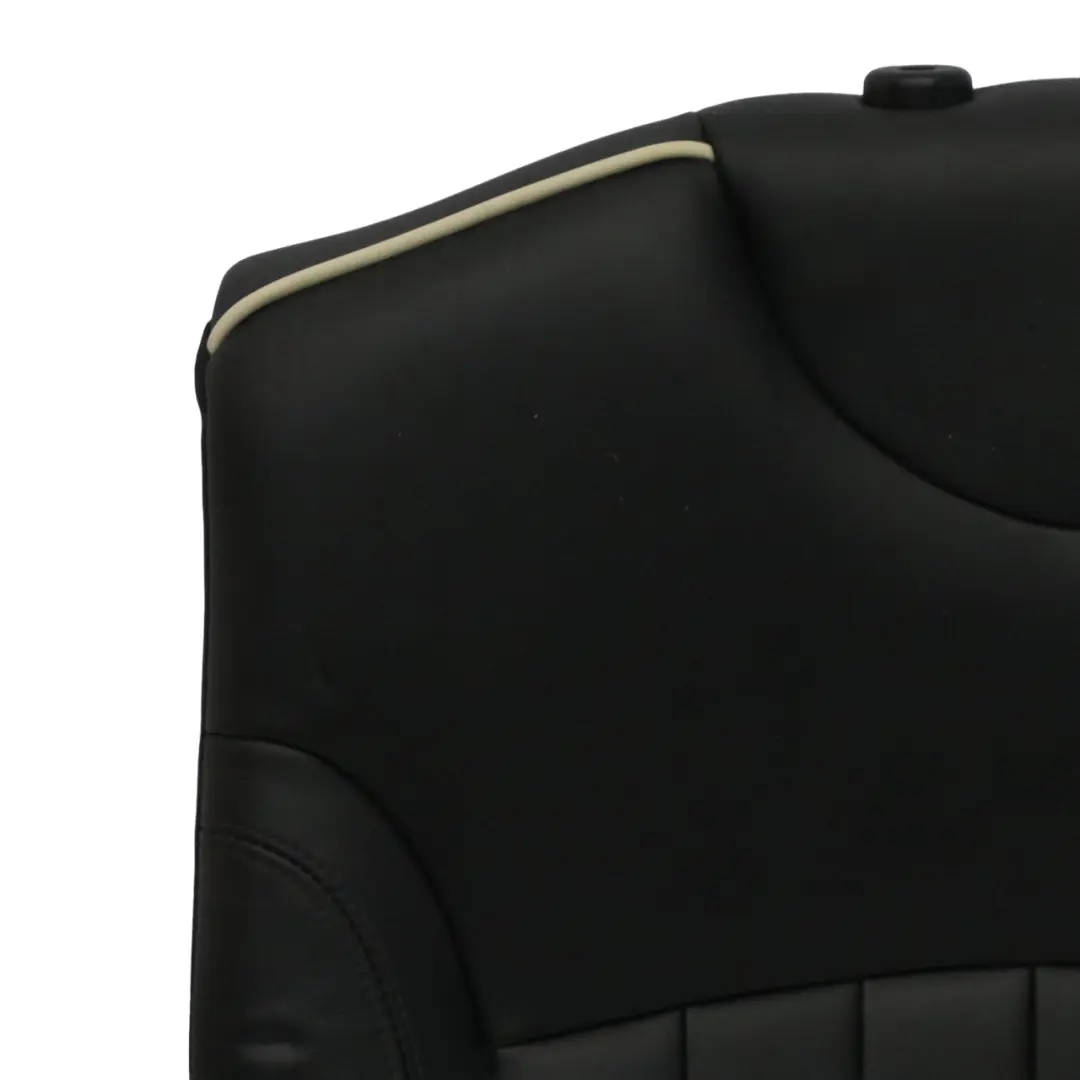 Respaldo Asiento Trasero Izquierdo Cuero Negro para Mini Cooper R55 R56 con número de pieza 7270395 Mini Cooper R55 R56 Respaldo Asiento Trasero Izquierdo Cuero Negro - SKU 7270395-1 - Número de pieza 7270395