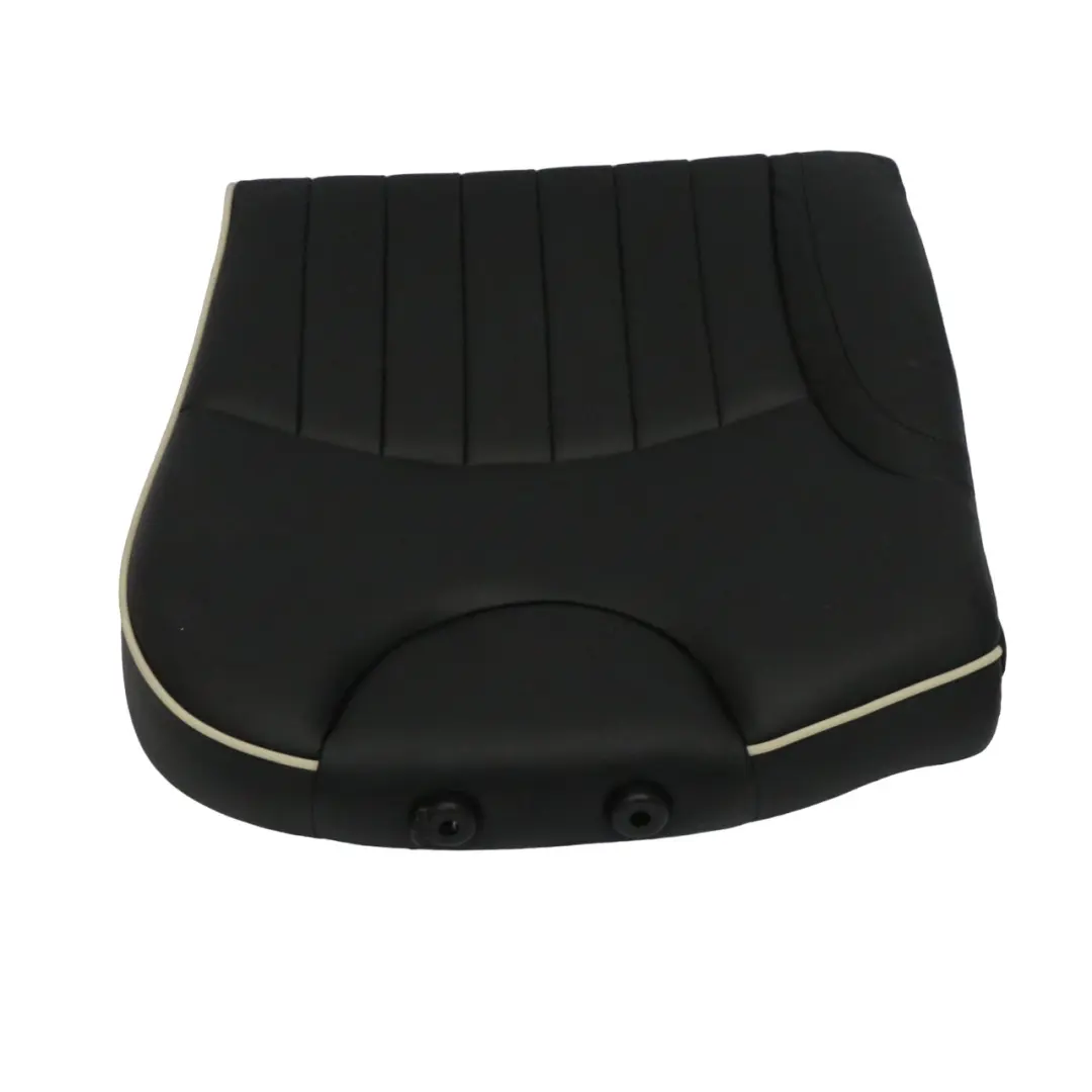 Respaldo Asiento Trasero Izquierdo Cuero Negro para Mini Cooper R55 R56 con número de pieza 7270395 Mini Cooper R55 R56 Respaldo Asiento Trasero Izquierdo Cuero Negro - SKU 7270395-1 - Número de pieza 7270395