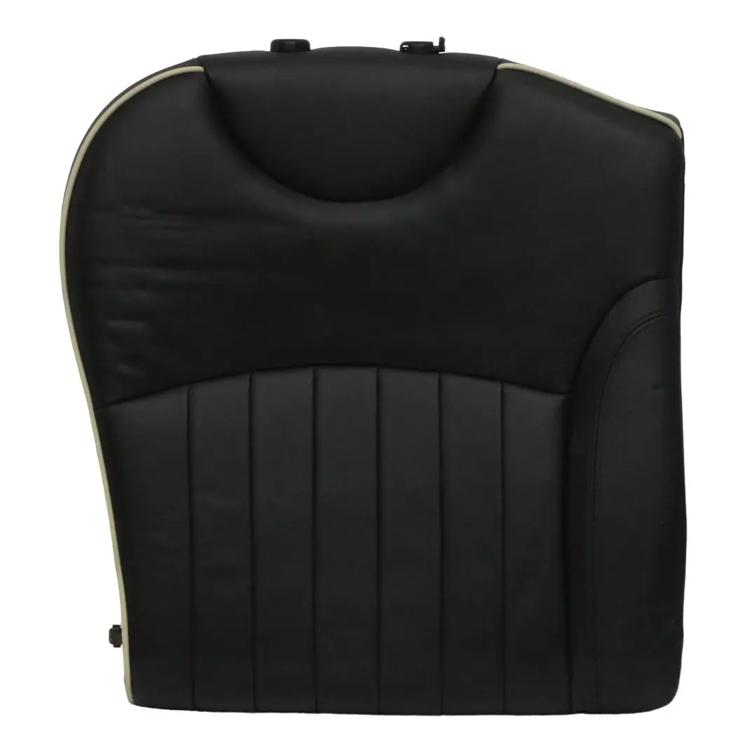 Mini Cooper R55 R56 Rear Right O/S Back Seat Backrest Black Leather Lounge
