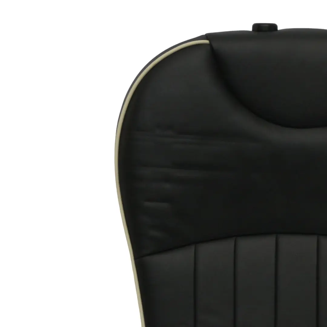 Trasero Derecho Respaldo del asiento Negro cuero Lounge para Mini Cooper R55 R56 con número de pieza 7270396 Mini Cooper R55 R56 Trasero Derecho Respaldo del asiento Negro cuero Lounge - SKU 7270396-1 - Número de pieza 7270396