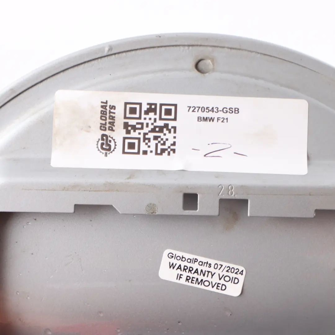 Kraft Stoffein Füllstutzen Tank Klappe Abdeckung Silber A83 für BMW F21 mit Teilenummer 7270543 BMW F21 Kraft Stoffein Füllstutzen Tank Klappe Abdeckung Silber A83 - SKU 7270543-GSB - Teilenummer 7270543