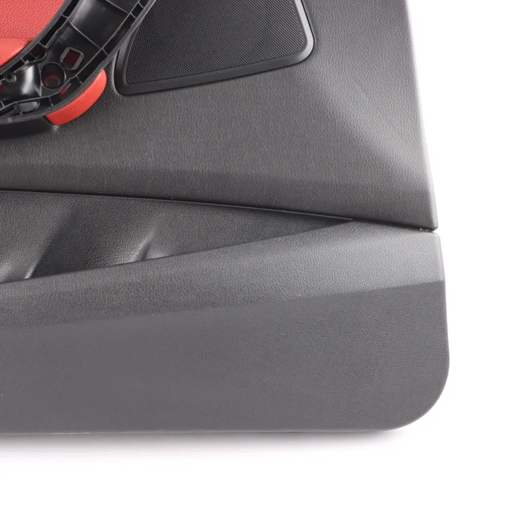 BMW F20 Door Card Front Left N/S Door Lining Panel Leather Black Red - SKU 7282817 - Part number 7282817