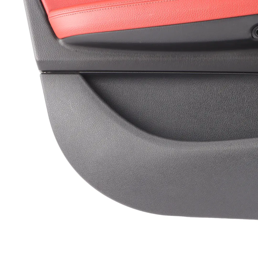 BMW F20 Door Card Front Left N/S Door Lining Panel Leather Black Red - SKU 7282817 - Part number 7282817