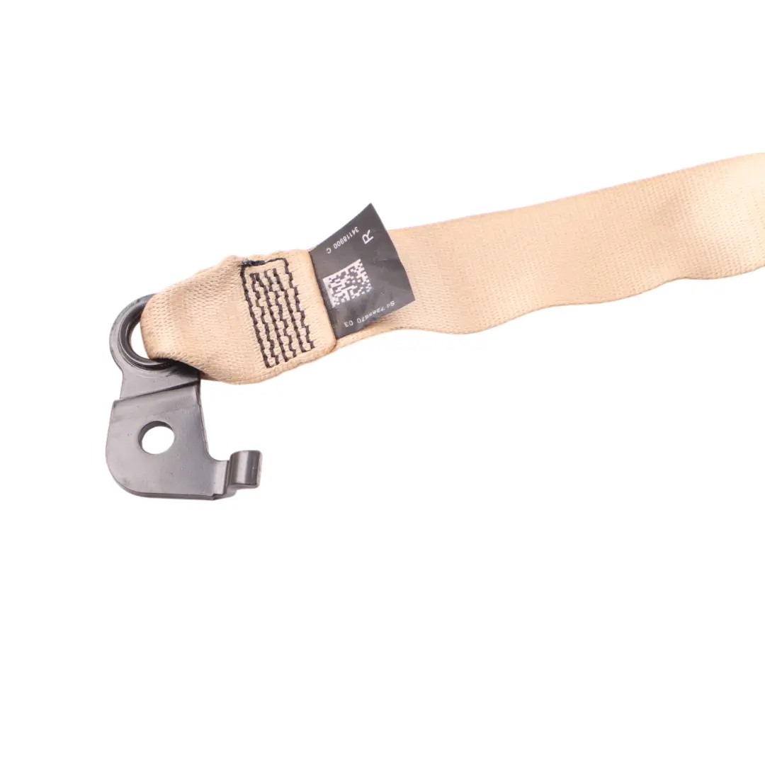 BMW F11 Upper Seat Belt Rear Right O/S Seatbelt Veneto Beige - SKU 7285870 - Part number 7285870