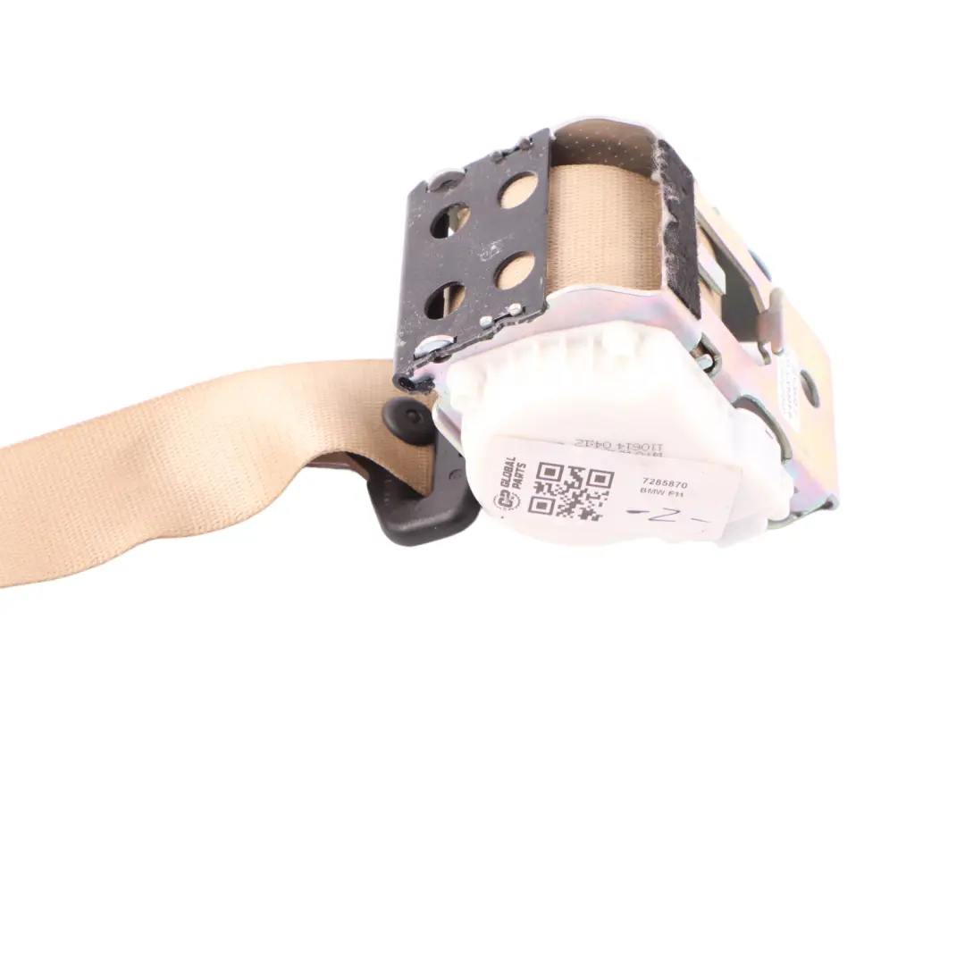 superior trasero derecho Cinturón seguridad Veneto Beige para BMW F11 con número de pieza 7285870 BMW F11 superior trasero derecho Cinturón seguridad Veneto Beige - SKU 7285870 - Número de pieza 7285870