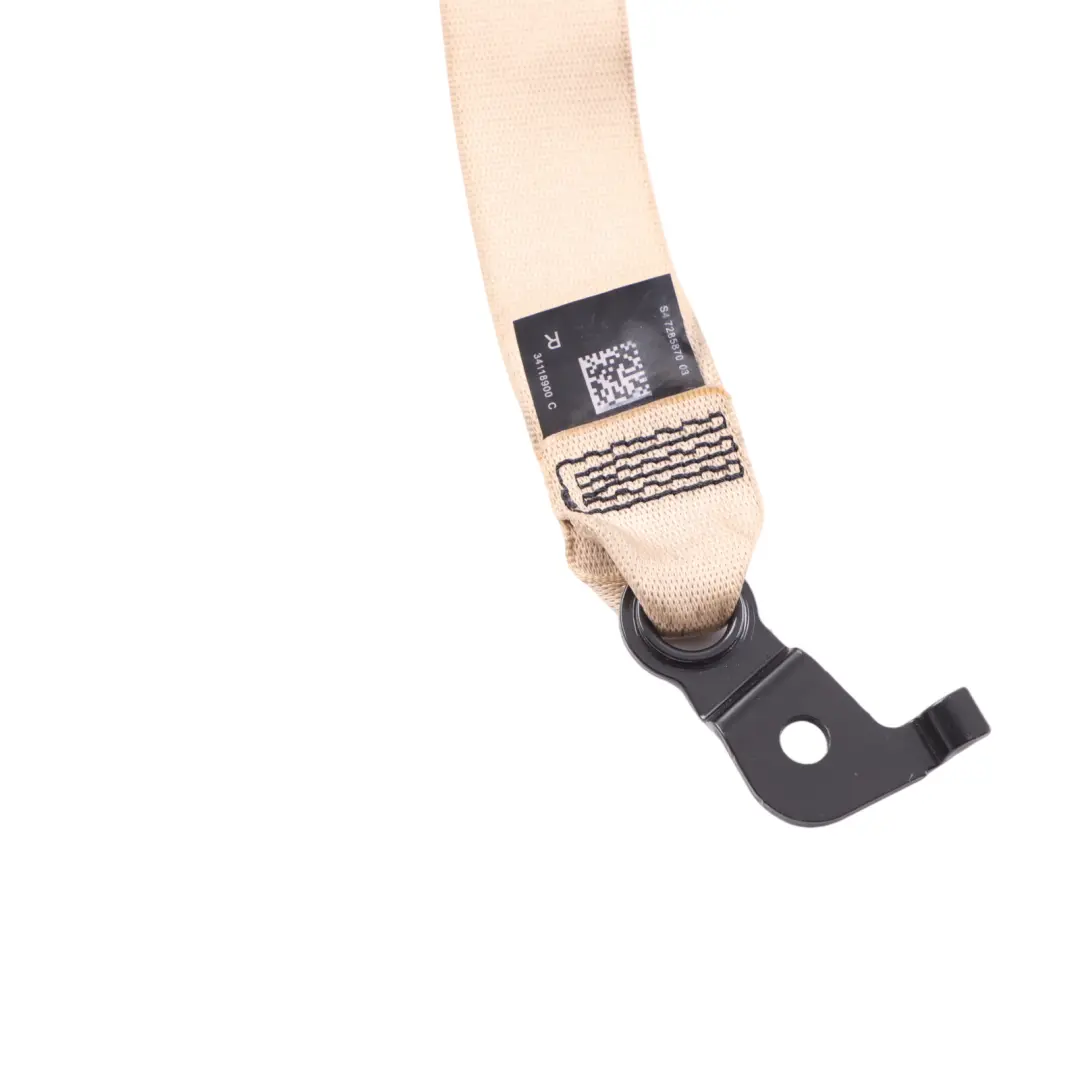 BMW F11 Upper Seat Belt Rear Right O/S Seatbelt Veneto Beige - SKU 7285870 - Part number 7285870