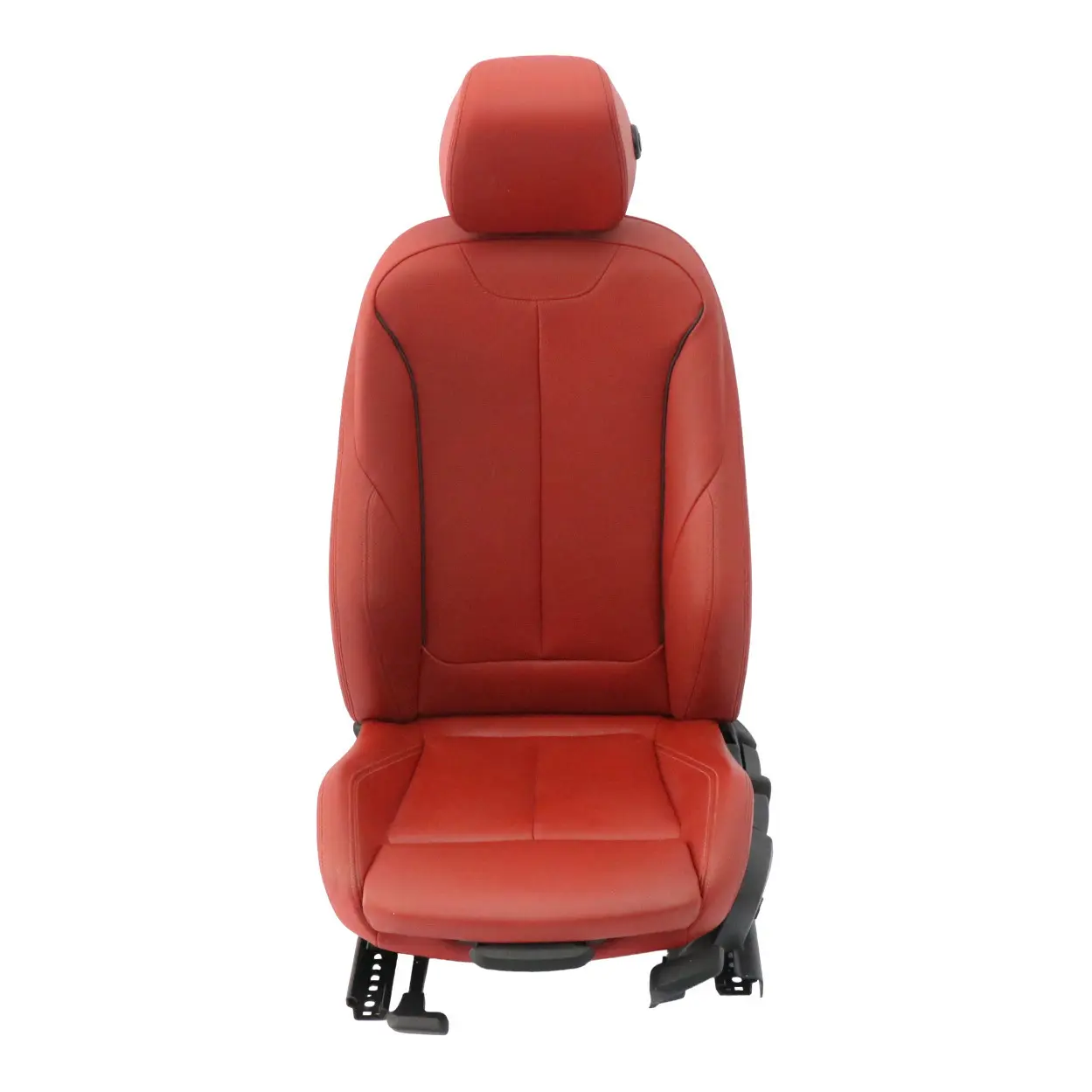 Sedile anteriore BMW F30 M Sport riscaldato in pelle Korall-Rot Red sinistro