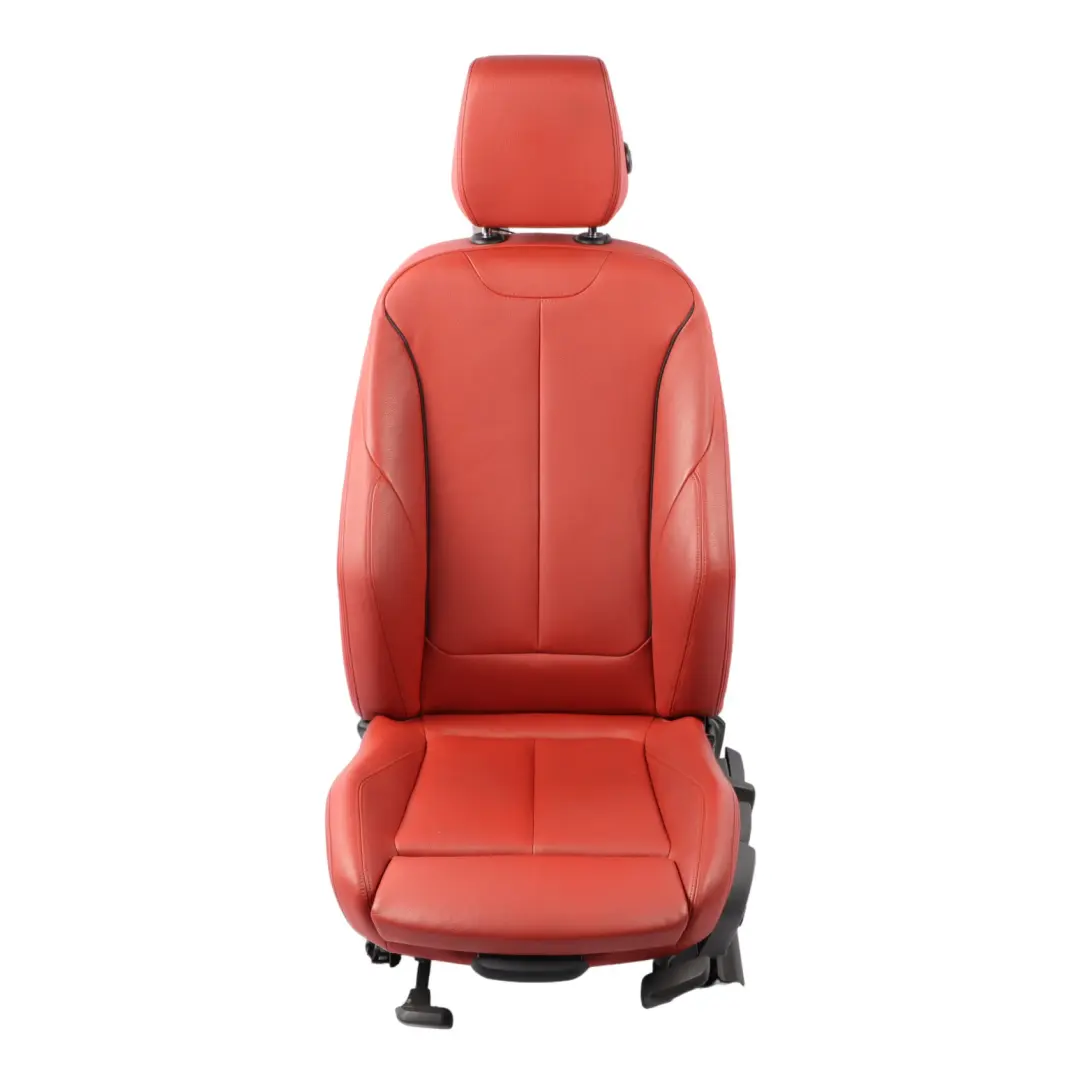 BMW F30 Sedile Anteriore Sinistro M Sport Riscaldato In Pelle Korall Rot Rosso - SKU 7295147-4 - Numero di parte 7295147