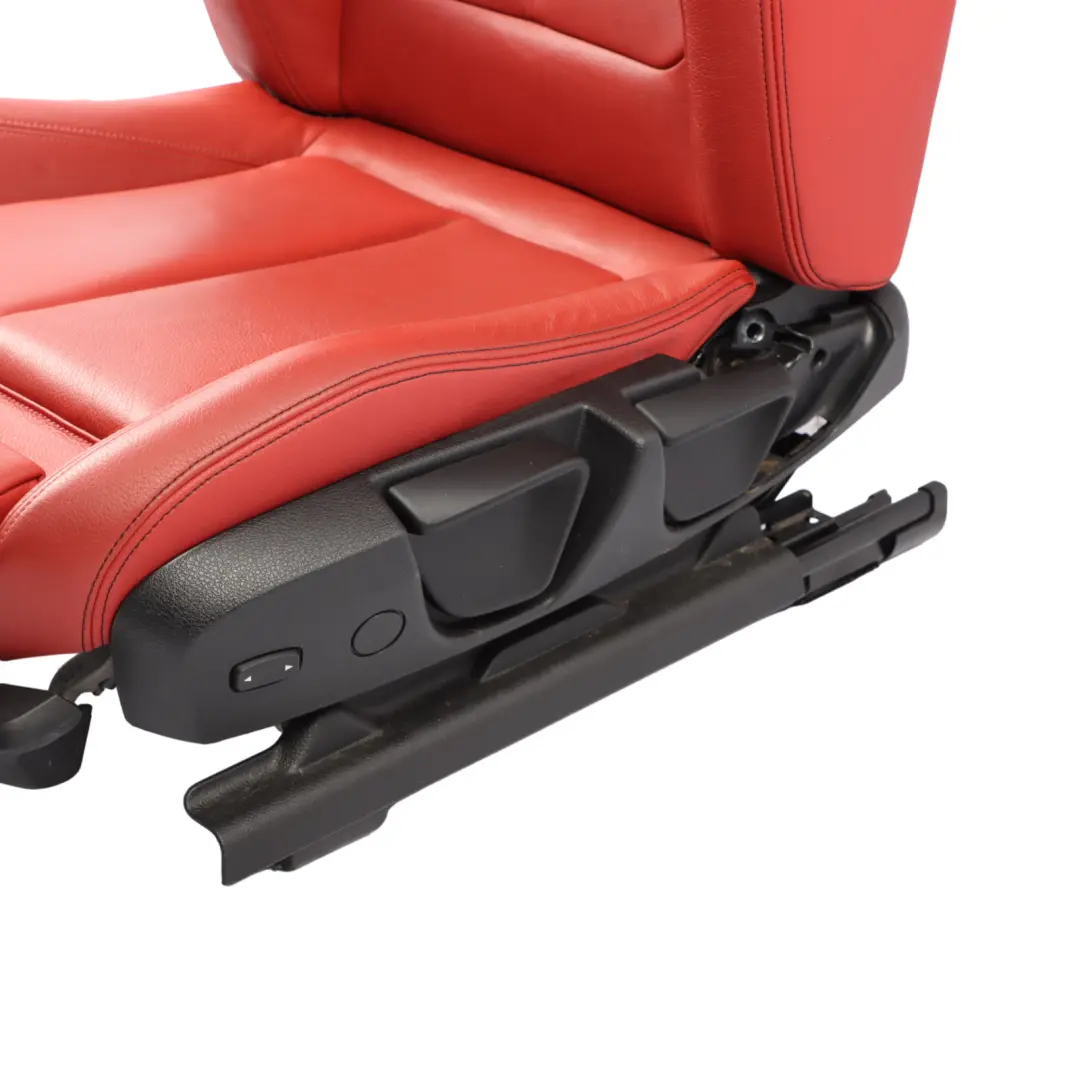 BMW F30 Sedile Anteriore Sinistro M Sport Riscaldato In Pelle Korall Rot Rosso - SKU 7295147-4 - Numero di parte 7295147