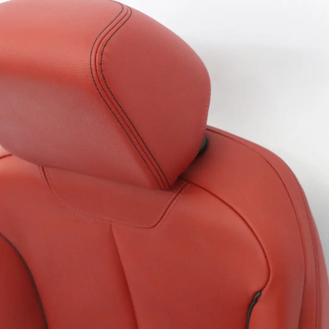 BMW F20 Siège Avant M Sport Gauche Intérieur Cuir Korall Rot Rouge Accent Noir - SKU 7295147-6 - Numéro de pièce 7295147