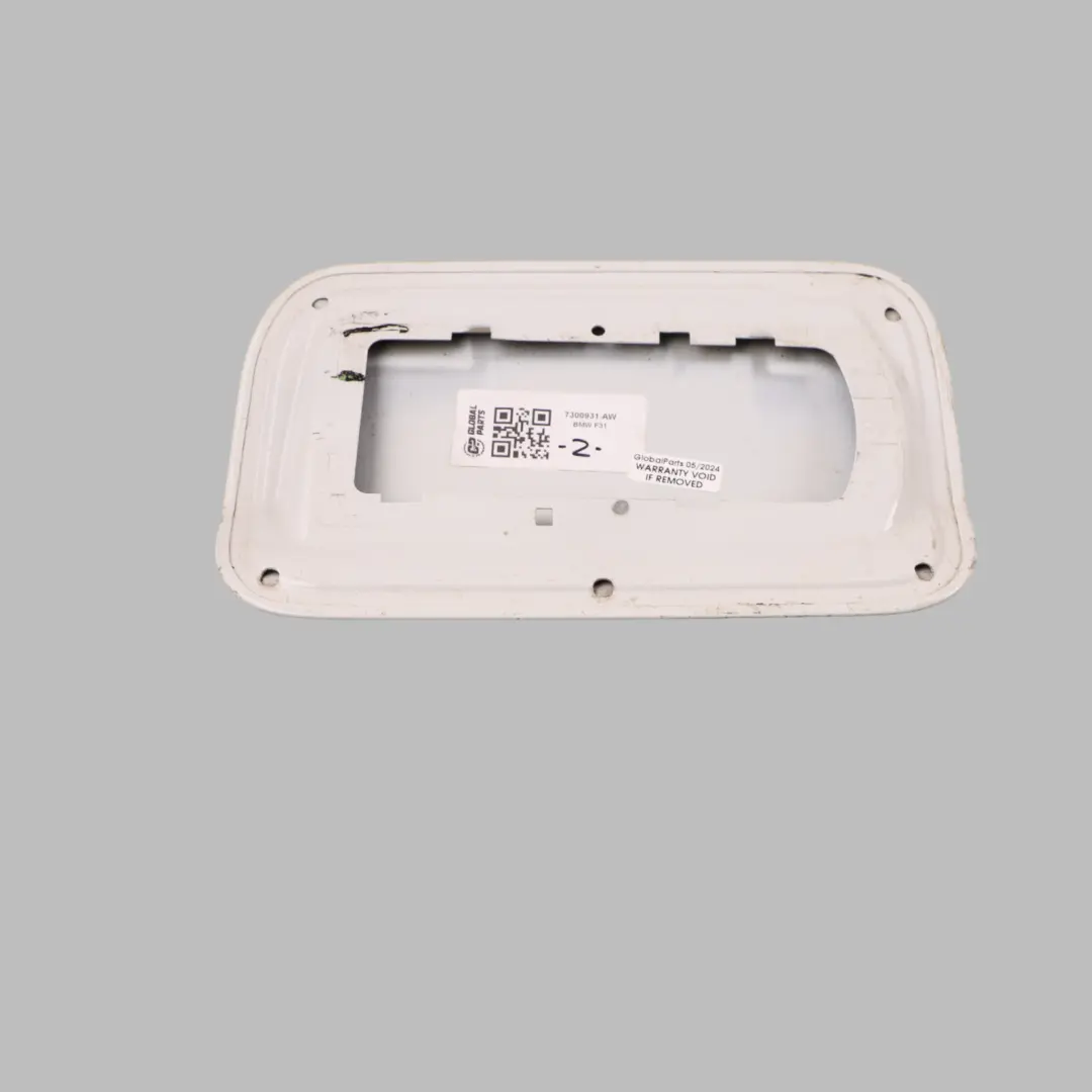 Filler Flap Cover Trim Alpine White 300 to BMW F31 Fuel Tank Cover with Part number 7300931 BMW F31 Fuel Tank Cover Filler Flap Cover Trim Alpine White 300 - SKU 7300931-AW - Part number 7300931