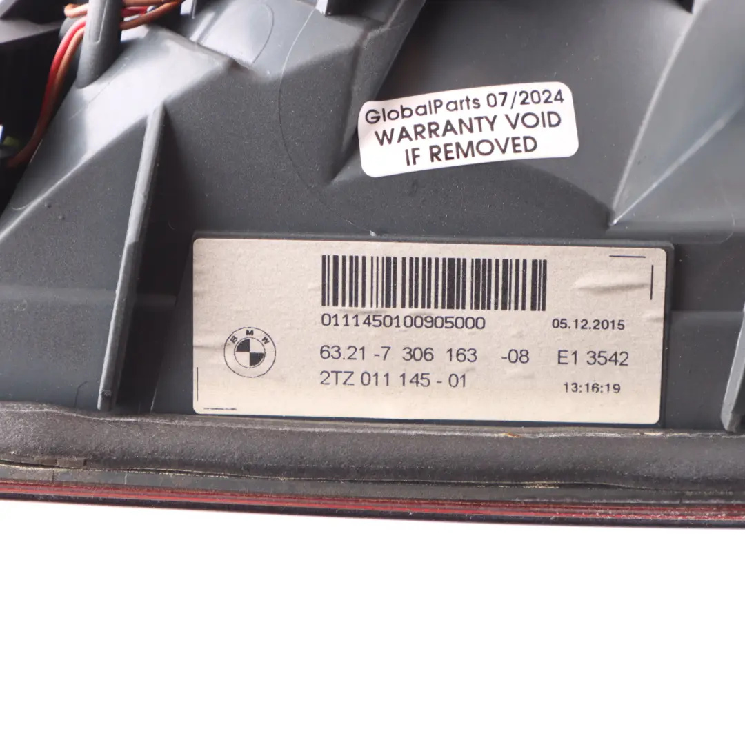 Light In Trunk Lid Left N/S Lamp Plug Socket Wiring 8377240 to BMW F10 Rear with Part number 7306163 BMW F10 Rear Light In Trunk Lid Left N/S Lamp Plug Socket Wiring 8377240 - SKU 7306163-2 - Part number 7306163
