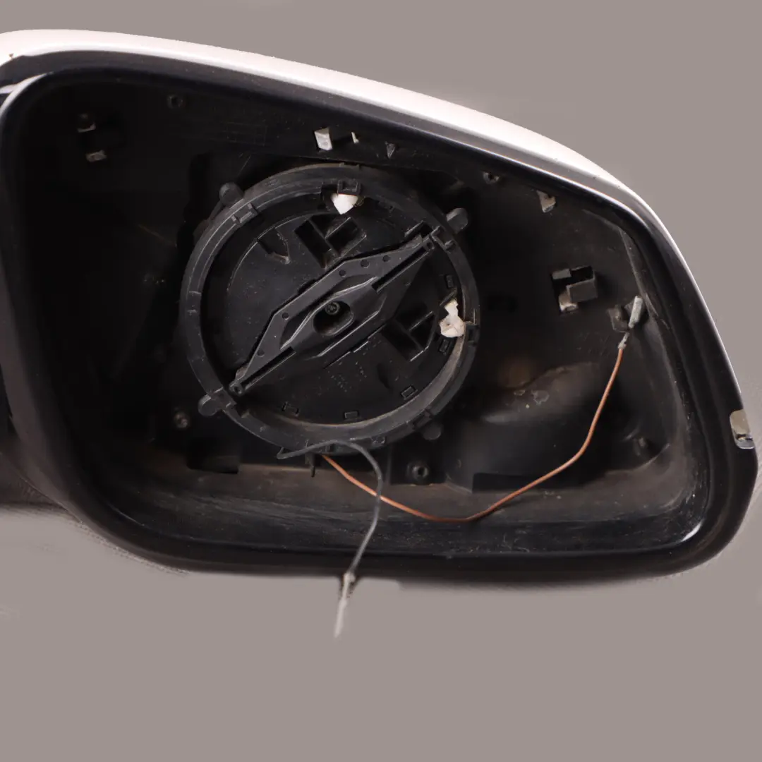 Wing Mirror Heated Door Right O/S 6 Pins Mineral White - A96 to BMW X1 E84 with Part number 7307224 BMW X1 E84 Wing Mirror Heated Door Right O/S 6 Pins Mineral White - A96 - SKU 7307224-MW - Part number 7307224