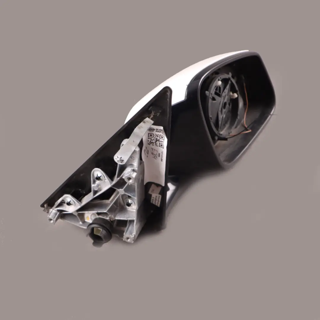 Wing Mirror Heated Door Right O/S 6 Pins Mineral White - A96 to BMW X1 E84 with Part number 7307224 BMW X1 E84 Wing Mirror Heated Door Right O/S 6 Pins Mineral White - A96 - SKU 7307224-MW - Part number 7307224