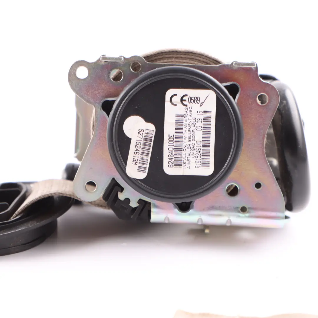 BMW X5 F15 X6 F16 Upper Seat Belt Buckle Front Left N/S - SKU 7343627 - Part number 7343627