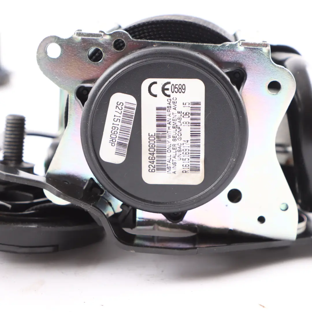 Oberer Gurt BMW X5 F15 F85 M Sport Rücksitz Rechts Schwarz - SKU 7343642 - Teilenummer 7343642