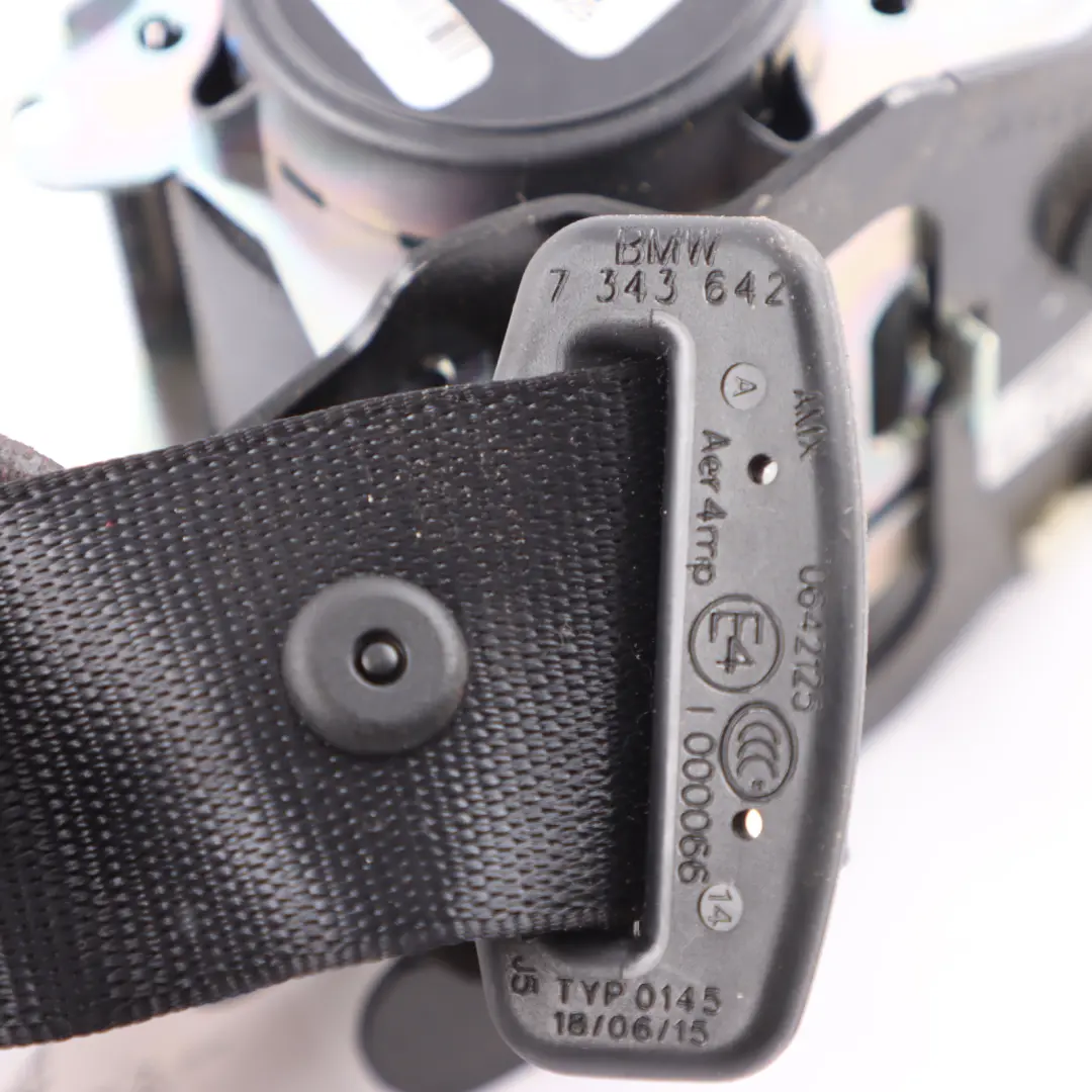 Oberer Gurt BMW X5 F15 F85 M Sport Rücksitz Rechts Schwarz für mit Teilenummer 7343642 Oberer Gurt BMW X5 F15 F85 M Sport Rücksitz Rechts Schwarz - SKU 7343642 - Teilenummer 7343642
