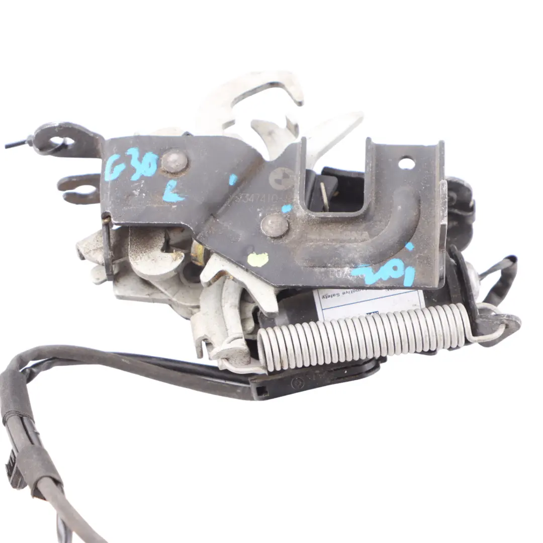 Bonnet Lock BMW G30 G31 G32 G15 Left N/S Hood Latch Catch Mechanism to with Part number 7347410 Bonnet Lock BMW G30 G31 G32 G15 Left N/S Hood Latch Catch Mechanism - SKU 7347410 - Part number 7347410