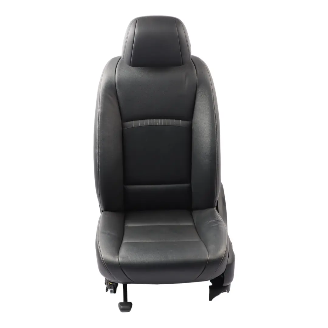  Front Seat BMW F10 F11 LCI Left N/S Heated Leather Dakota Black Exclusive Seam - SKU 7349807-1 - Part number 7349807