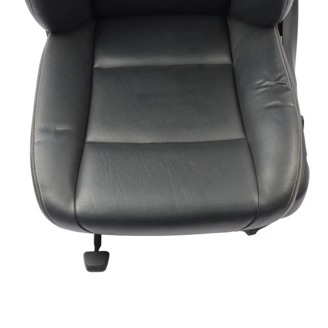 Front Seat BMW F10 F11 LCI Left N/S Heated Leather Dakota Black Exclusive Seam - SKU 7349807-1 - Part number 7349807