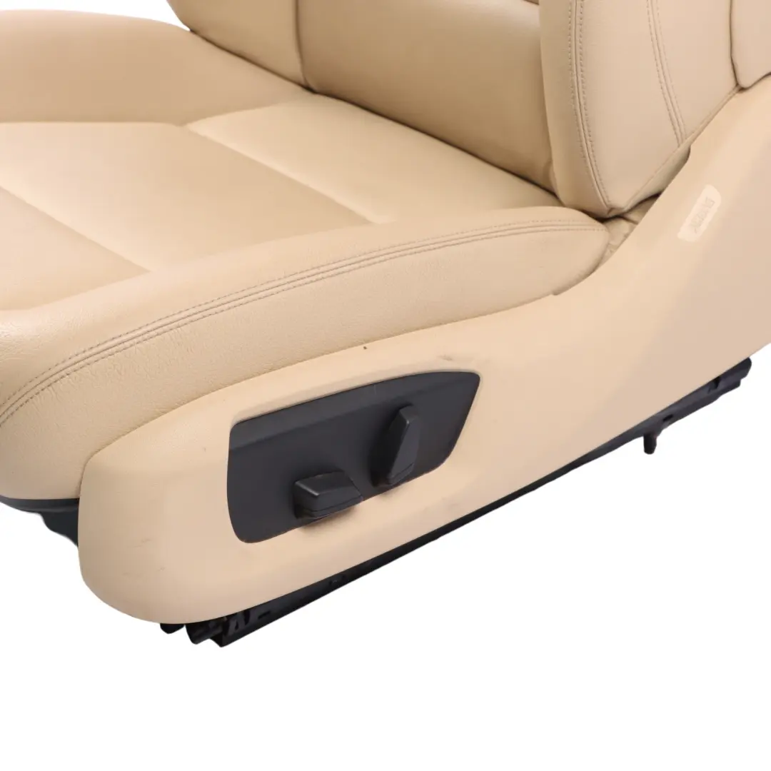 Front Left N/S Seat Heated Leather Dakota Veneto Beige Electric to BMW F10 F11 LCI with Part number 7350133 BMW F10 F11 LCI Front Left N/S Seat Heated Leather Dakota Veneto Beige Electric - SKU 7350133-1 - Part number 7350133