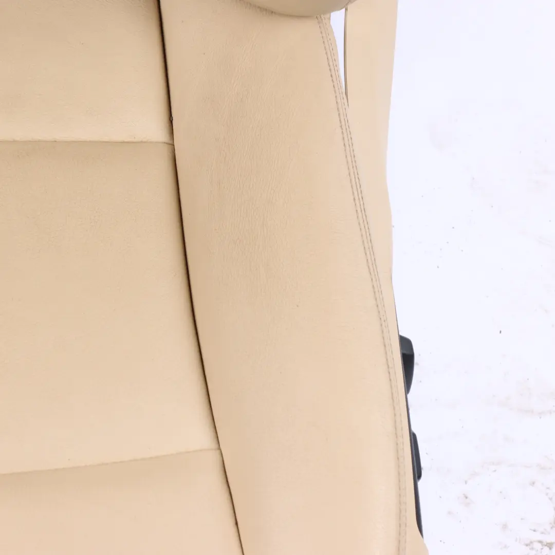 Front Left N/S Seat Heated Leather Dakota Veneto Beige Electric to BMW F10 F11 LCI with Part number 7350133 BMW F10 F11 LCI Front Left N/S Seat Heated Leather Dakota Veneto Beige Electric - SKU 7350133-1 - Part number 7350133